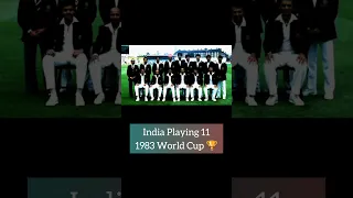 India 1983 World Cup Playing 11 |  भारत का प्लेइंग 11 वर्ल्ड कप 1983 | #1983 #worldcup #kapildev