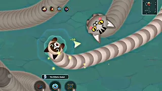 WormsZone.io #1 Game of earthworms - Rắn Săn Mồi ,rắn đen huyền thoại ,kịch tính| Trần Hùng 83