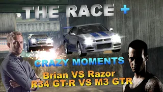 Brian VS Razor - Skyline R34 GT-R VS BMW M3 GTR