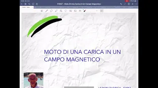 F4057 - Moto di una carica in un campo magnetico - Lezioni di fisica