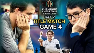 TITLE MATCH | DAY 2: The Game that made Magnus Carlsen the CHAMPION in CCT Finals 2023 || GAME 4