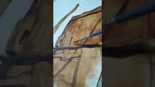 رسم بالصمق البني