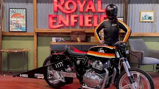 Royal Enfield Racing - Continental GT IHRA Drag Bike Quickest Pass (SOUND UP!)