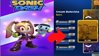 Sonic Dash Cream Baterista 🥁