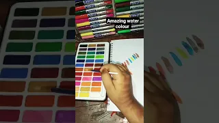 Keep smiling Water colour set 36 colours #watercolor #satisfying #unboxing #review #colors #painting