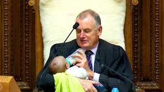 Hungry Baby Waits for No Politician