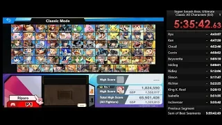 Super Smash Bros  Ultimate - Classic All Characters (0.0) 5:35:42 (Former WR)