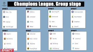 Football. CHAMPIONS LEAGUE (2021/22). Matchday 3 Group stage. Results, Tables, Fixtures (A, B, C, D)