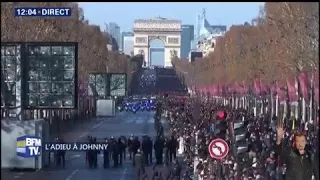 La foule dit adieu à Johnny Hallyday sur l’air du "Pénitencier"