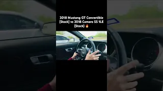 2018 Mustang GT vs 2018 Camaro SS 1LE 🔥