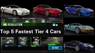 CSR 2- Top 5 Fastest Tier 4 Cars Updated List 3.3.0: Win Every Tier 4 Race All Information You Need