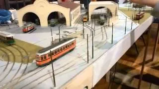 Model trams at "Model Show Grugliasco 2014"