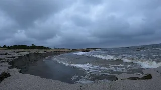 Beach erosion timelapse