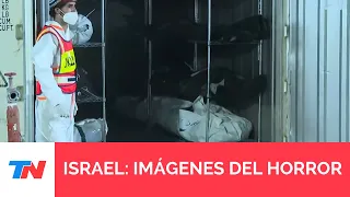 ISRAEL EN GUERRA I TN recorrió las cámaras frigoríficas donde mantienen los cuerpos de los caídos