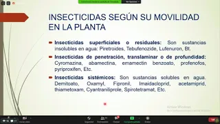 Control Químico de Insectos Plaga, Mg. Fernando Solis