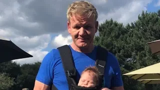 Gordon Ramsey Slammed for Holding Baby Son Oscar in an 'Unsafe' Position in Carrier