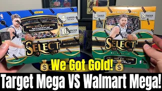 *💰WE GOT GOLD!💰* Target VS Walmart 2023-24 Select Basketball Mega Box Battle! Which Is Better?!