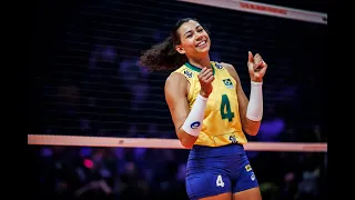 Carol Records 11 Blocks in a Single Volleyball Match | FIVB World Championships Brazil vs. Italy