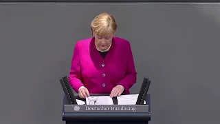 Angela Merkel - Regierungserklärung