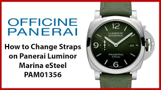 ▶ How to Change Straps on Panerai Luminor Marina eSteel (PAM01157, PAM01356, PAM01358)