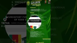 Cameroun Vs Namibie | Rigobert Song convoque 24 joueurs