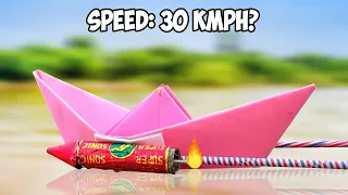 Rocket Powered Paper Boat | Sivakasi Cracker Testing 2022 | Mad Brothers