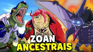 Todas as ZOAN ANCESTRAIS e Seus Poderes Explicadas (Espinossauro, Pteranodonte...) | One Piece