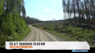 WRC Finland 2024 SS3/7 Saarikas Onboard