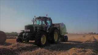 ✓Prasowanie Słomy 2023✓John Deere 6830 & Claas Variant 460rc✓ #johndeere #claas