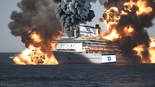 Today!  An Israeli Cruise Ship Carrying 3,000 Soldiers In The Red Sea Was Destroyed By Houthis