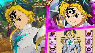 FINALLY HE IS COMPLETE!! ASSAULT MELIODAS 5TH WEAPON SHOWCASE!! | Seven Deadly Sins: Grand Cross