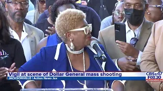 Gov. DeSantis in Jacksonville following racially motivated mass shooting at Dollar General