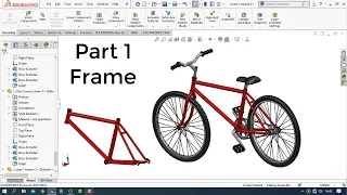 Solidworks Tutorial # How to Make a Bicycle Design Part 1 / Frame