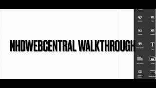 NHDWebCentral Full Walkthrough