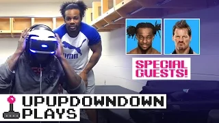 R-TRUTH tries out PlayStation VR feat. CHRIS JERICHO & KOFI KINGSTON! — UpUpDownDown Plays