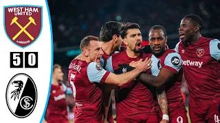 West Ham 5-0 SC Freiburg | UEFA Europa League All Goals & Extended Highlights