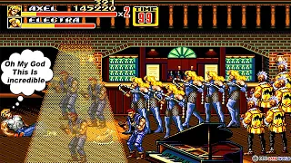 Streets of Rage 2 - Hack Super Plus Ultra Non stop Enhance Enemy One By One  [ Mega Drive ]