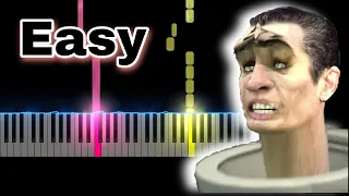 Skibidi Toilet Meme (Easy Piano Tutorial)