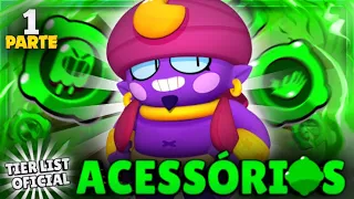 ELA VOLTOU! TIER LIST DE ACESSÓRIOS! TODOS OS 132 GADGETS DO BRAWL STARS DE PIOR A MELHOR! PARTE 1!