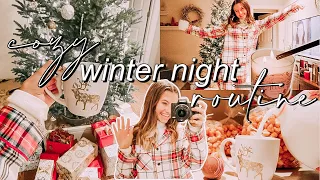 COZY WINTER NIGHT ROUTINE AT HOME