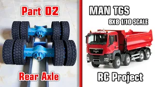 Part 02_MAN TGS 8x8 1/10 Scale Project - Rear Axle