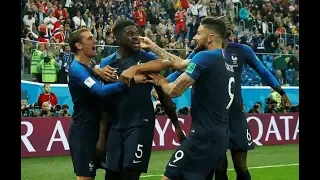 Samuel Umtiti GOAL! France 1-0 Belgium World cup 2018