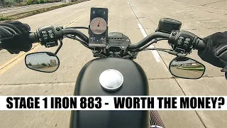 Is a STAGE 1 IRON 883 Build Worth it? | Vance & Hines VP3 Tuner Pack + Short Shots