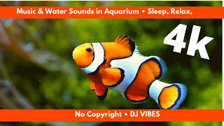 Music & Water Sounds in Aquarium • Sleep, Relax, Spa, Yoga, Zen Meditation | palaisdaan ni DJ VIBES