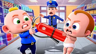 Police Officer Song 👮✨🧯 | Fire Safety Tips 🔥 | NEW Nursery Rhymes for Kids - PIB TV