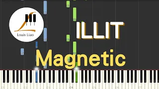 ILLIT 아일릿 Magnetic 鋼琴教學 Synthesia 琴譜
