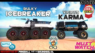 Off The Road Icebreaker vs Karma Epic Battle OTR | Tank vs Truck New Android  Gameplay Infinite 2023
