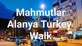 Turkey Alanya Mahmutlar - Evening walk along the Central street of Mahmutlar