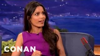 Freida Pinto On Bollywood Dancing & "Trishna" | CONAN on TBS