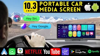 10.3" Portable Android Car Screen - PODOFO -  FOR ANY CAR  ⫸ UNBOXING REVIEW